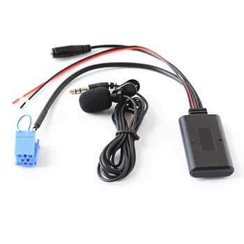 

Bluetooth Wireless AUX input Audio Cable Microphone Call Free Adapter ISO 8Pin for Smart Fortwo 450 Radio MP3 Auxiliary
