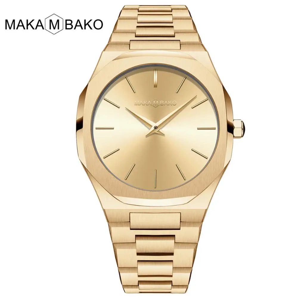 Drop shipping A+ Quality Full Stainless Steel Band Japan Quartz Movement Waterproof Women Rose Gold Ladies Luxury Wrist Watch - Цвет: M-501J3