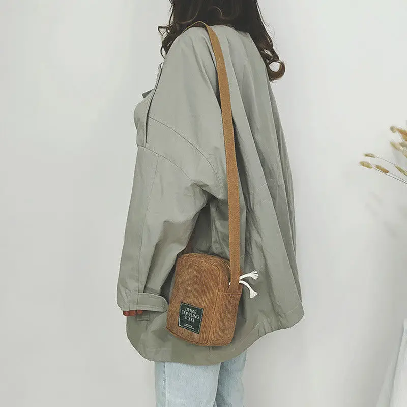 Women Corduroy Flap Bag Single Shoulder Bags Ladies Fashion Soild Color Casual Mini Crossbody Bag 5 Colors crossbody bag
