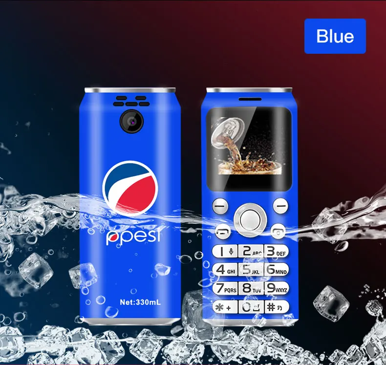 Мобильный телефон в форме колы, Bluetooth, набор номера, две sim-карты, мини телефон, 350 мАч, камера, MP3 плеер, разблокированные сотовые телефоны, детский телефон