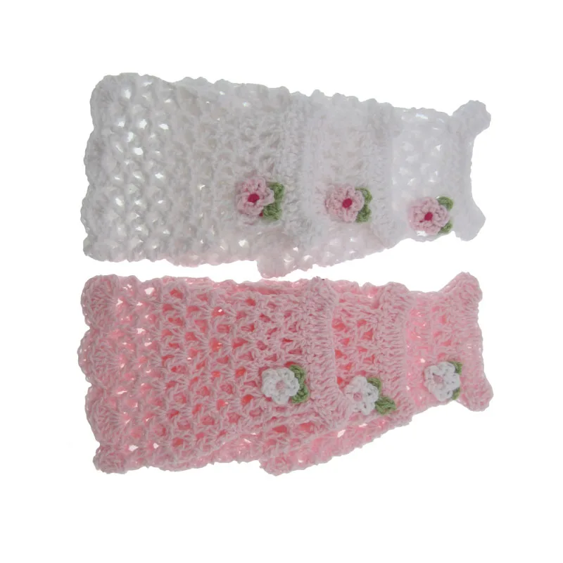6/12Pcs Handmade Mini Crochet Knitting Longuette Fabric For Baby Shower Baptism Toy Dolls Crafts Table Party DIY Decorations