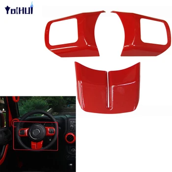 

ABS Steering Wheel Cover Trim Decor for Jeep Wrangler Compass Patriot 2011-2017