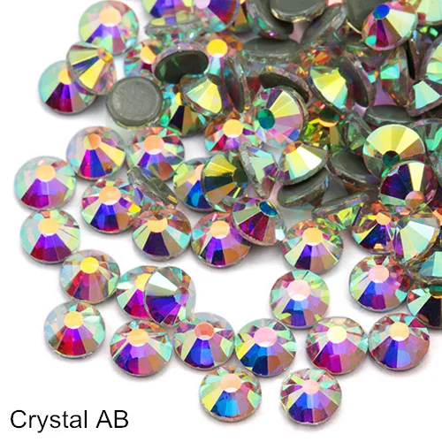 Crystal ab 2028 AAAAA кристалл горячей фиксации стразы железо на стразы с плоской задней стороной стеклянные стразы хрустальные камни украшения для одежды B0639 - Цвет: Crystal ab