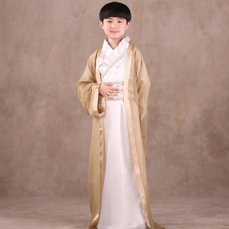 Hanfu танцевальный костюм для косплея, традиционная китайская одежда для детей, для взрослых, для маленьких мальчиков и девочек, праздничная одежда в древнем стиле - Цвет: Color 3Suit