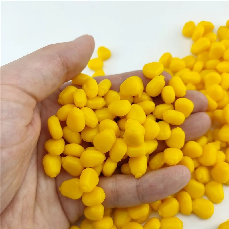Nuevo  50 unids/lote Artificial pesca maíz flotando Boilies aromatizados suave señuelo de alta calidad carpa de hierba cebo de silicona suave señuelo de plástico oo3KMRDW8NM