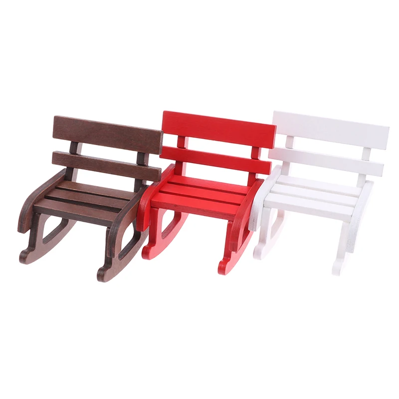 1:12 Кукольный домик деревянная миниатюрная мебель кресло-качалка пеньковая веревка сиденье для кукол аксессуары для дома Декор Игрушки