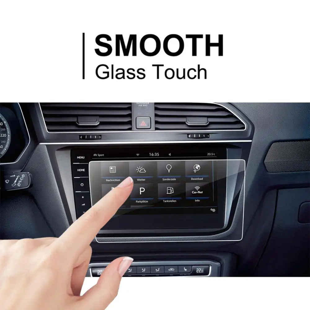 Цена RUIYA Закаленное стекло экран протектор для Volkswagen Tiguan VW Tiguan II GTE Allspace Откройте для себя Pro 9,2 дюймов автомобильный навигационный экран