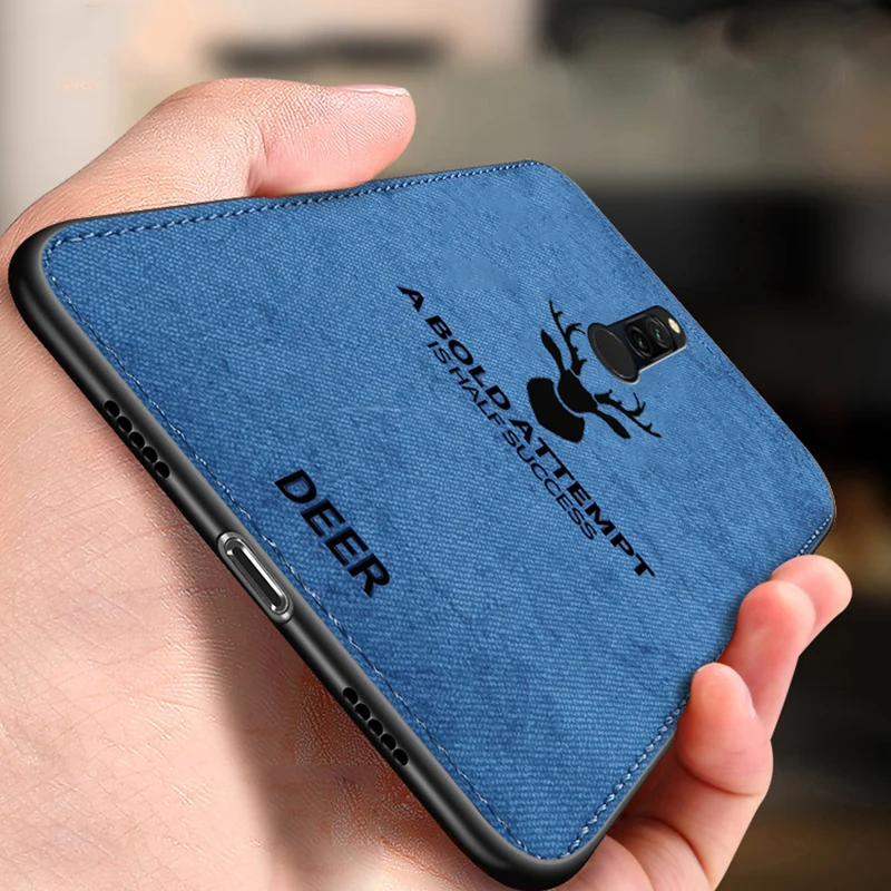 Чехол для OPPO Reno 2Z 2F классический жесткий тканевый чехол из поликарбоната матовый