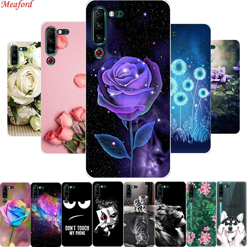 

Popular Case For Lenovo Z6 Pro Case Z6Pro Cover Silicone Soft TPU Phone Case For Lenovo Z6 Pro 6.39 Case Funda Floral Rose Coque