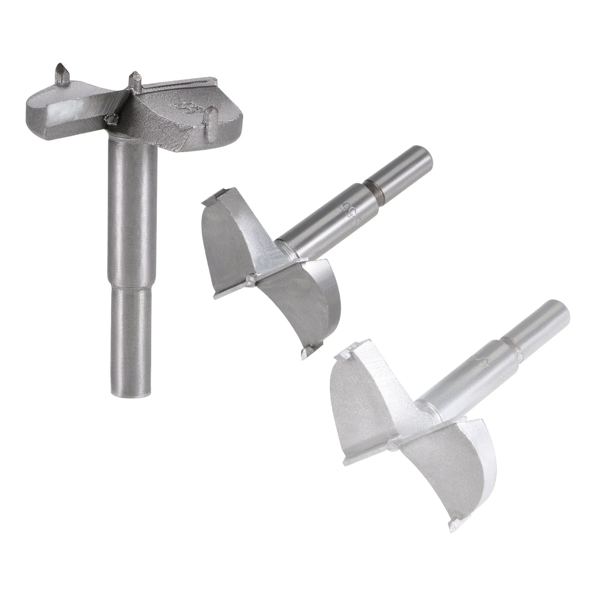 

Uxcell Forstner Wood Boring Drill Bits 53mm 55mm 60mm Dia. Woodworking Tool 3 in 1 Set