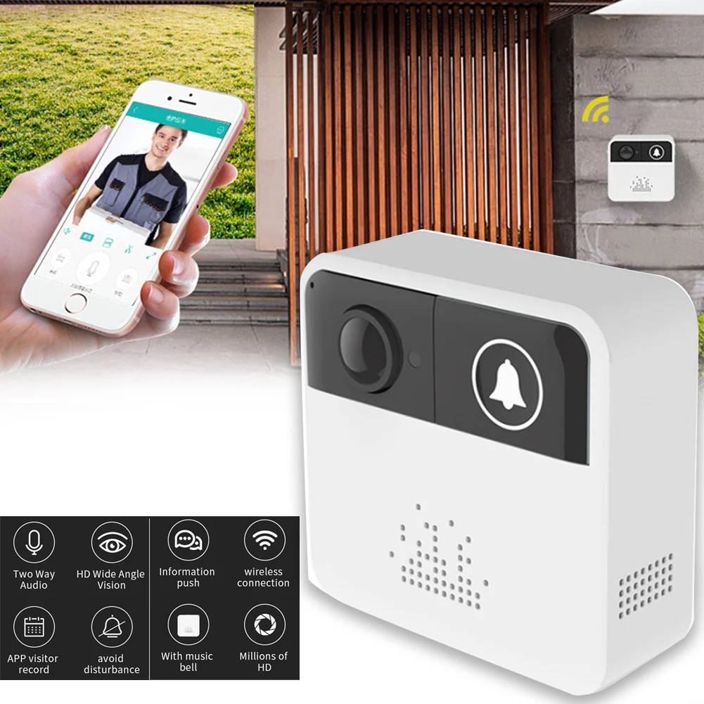 

Home Use WIFI Visual Digital Door Viewer Remote Intercom Home Security Multifunction Doorbell Door Chimes