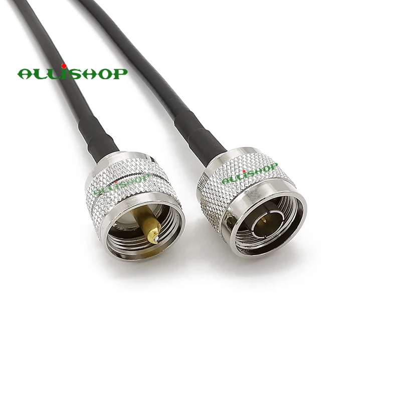 Wifi антенный кабель PL259 штекер N Тип штекер 50 см RG58 коаксиальный с низкой потерей 50 Ом для двустороннего радио мобильного Любителя радио CB антенна