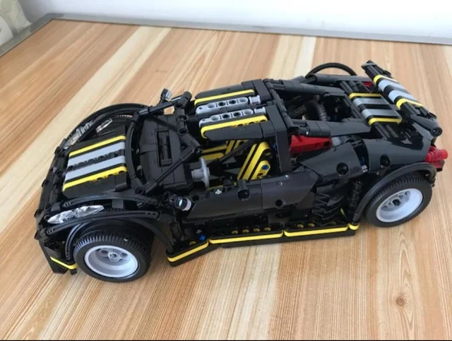 DHL 20087 MOC-16915 McLaren P1 скоростной автомобильный набор приложение RC моторная техника автомобильные игрушки строительные блоки кирпичи детские игрушки рождественские подарки - Цвет: without motor part