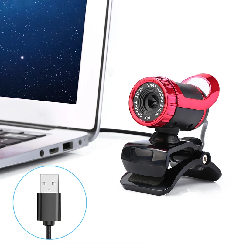 HD веб камера USB 2 0 мини компьютер ноутбук автофокус видеовызов с микрофоном