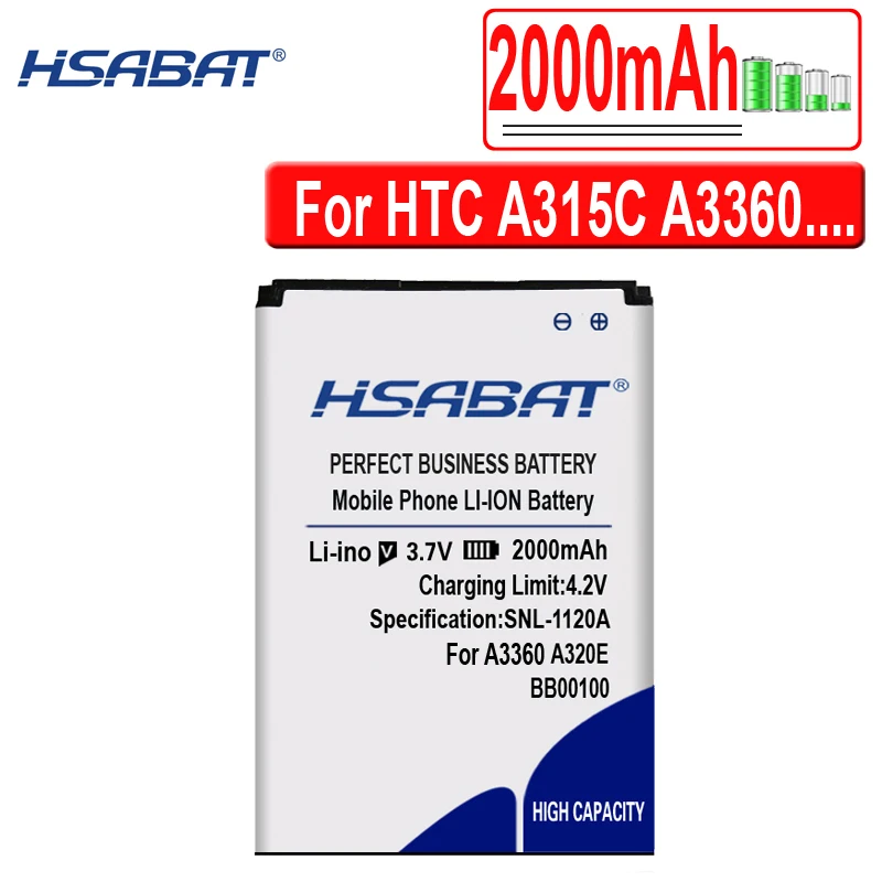 HSABAT BB00100 2000 мА/ч, Батарея для htc Google Легенда G6 лесных пожаров G8 A315C A3360 A3333 A3366 A3380 A6363 A6388 T5588