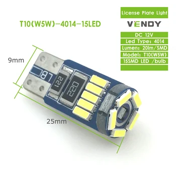 

2PCS LED Clearance Light License Plate Bulb Lamp W5W T10 194 For Infiniti FX45 FX50 G35 G37 M35 M45 QX56 JX35 EX37 Q60