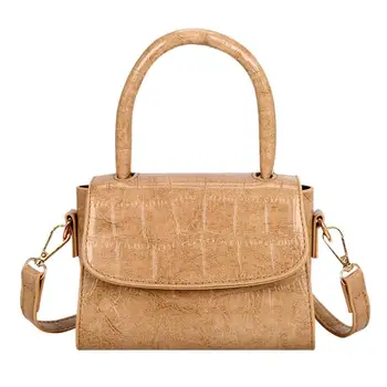 

Crocodile Pattern Crossbody Bags Fashion Ladies Solid Color Shoulder Casual PU Leather Women Small Flap Messenger Handbags