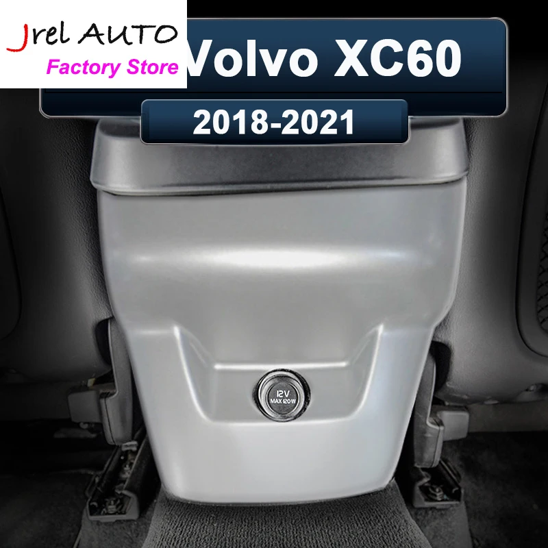 JREL For Volvo XC60 2018- 2021 Car Armrest Box Anti-Kick Pad Rear Row Protection Shell Anti-Dirty Trim Cover Accessories | Автомобили и