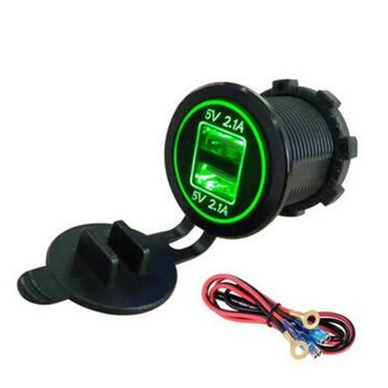 Водонепроницаемый прикуриватель для автомобиля 5 В 4 2 А двойной USB гнездо