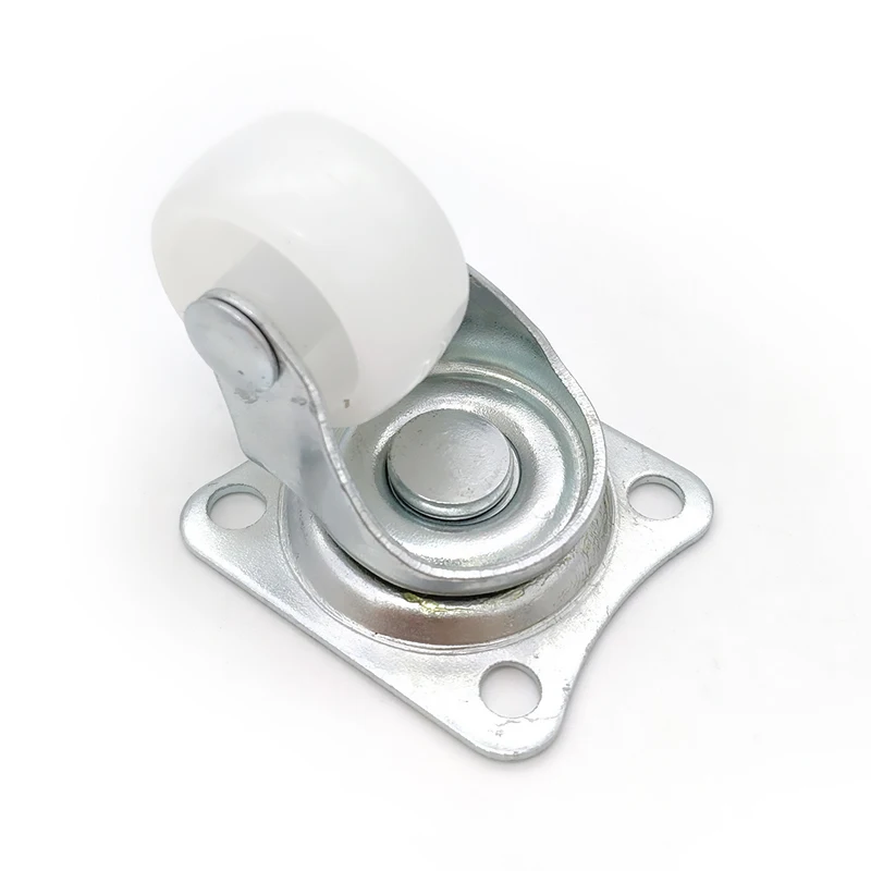

10PCS Smart Car Rectangle Top Swivel Caster Castor PP Nylon Wheel Diameter 25mm