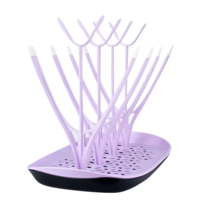 

Bottle Drying Rack Baby Nipple Cup Storage Frame Multi-function Drain Tray X5XE