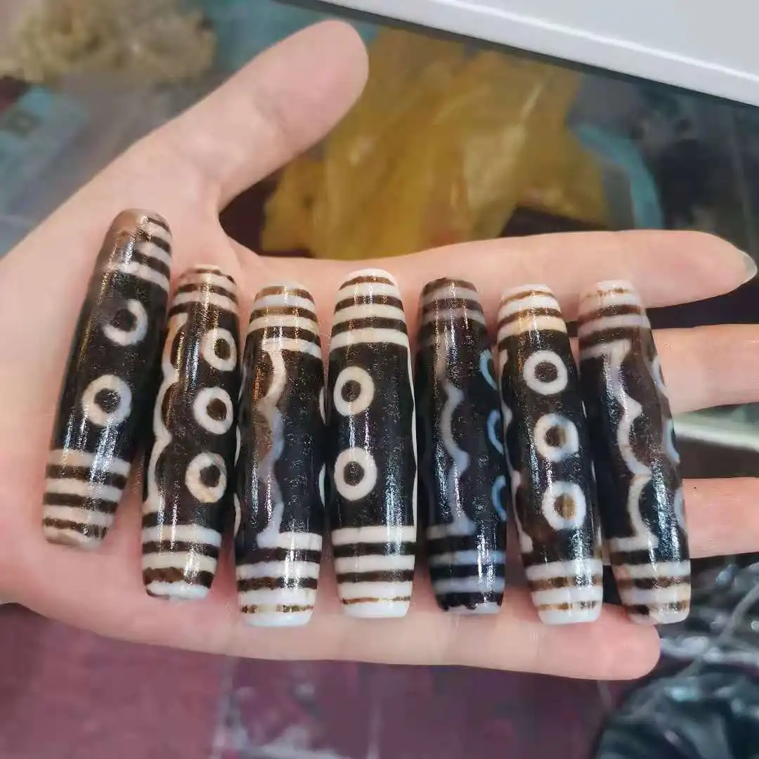 

1pcs/lot pure natural agate dzi bead weathered patina wholesale weathered pattern Live hot push accessories wholesale cuentas