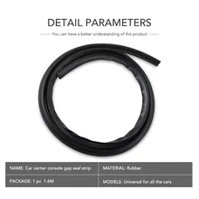 1,6 м резиновая Пылезащитная звукоизолированная уплотнительная полоса для Авто приборной панели лобового стекла автомобиля