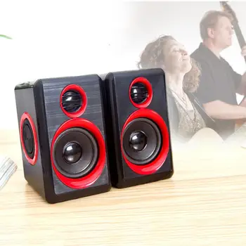 

Mini Computer Speaker USB Wired Speakers 3D Stereo Sound Surround Loudspeaker For PC Laptop Notebook Not bluetooth Loudspeakers