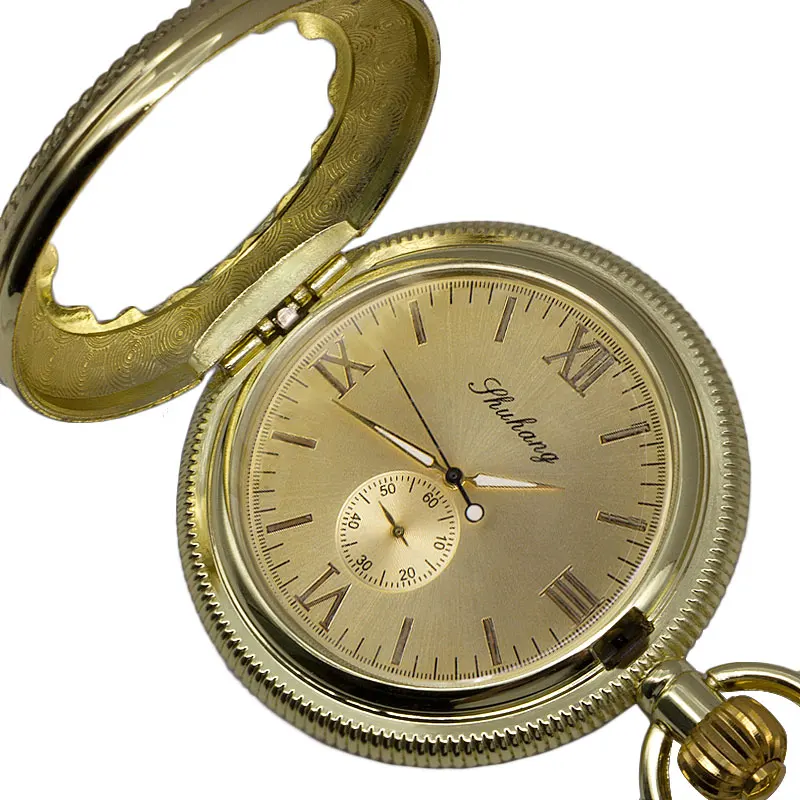 5 шт./лот винтажные Механические карманные часы с гравировкой Классические