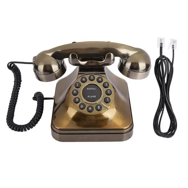 Rotary Dial Phone Wired Retro Telephone For Home Office Noise Cancelling  Vintage Antique Telephone telefono fijo para casa - AliExpress