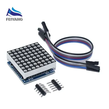 

10pcs/lot SAMIORE ROBOT MAX7219 dot matrix module microcontroller module display module(lan)