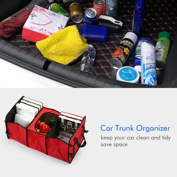 

Foldable Car Trunk Organizer Travel Organizer Space Saver Suitable For All Cars Storage Box Tidy Cool Compartment Storage Box