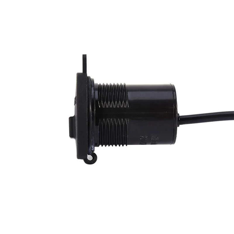 12 V-24 V мотоцикл USB кабель для мобильного телефона для gps Мощность Зарядное устройство адаптер переключатель Водонепроницаемый