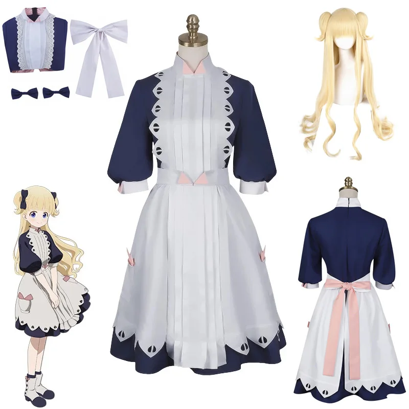 Тени дом костюмы Emilyko Косплей Платья женские горничной униформа юбки Emilico парик и головной убор Хэллоуин карнавал