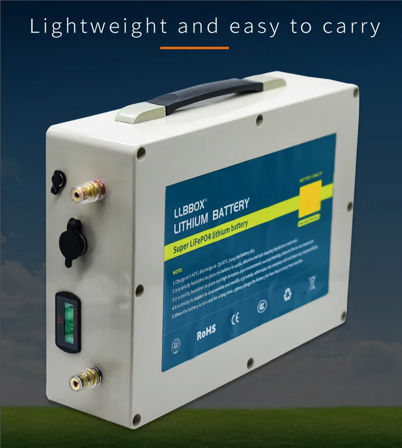 Настоящая емкость Lifepo4 12V120ah литиевая батарея 12V120AH LiFePO4 литиевая батарея водонепроницаемый Встроенный BMS для инвертора