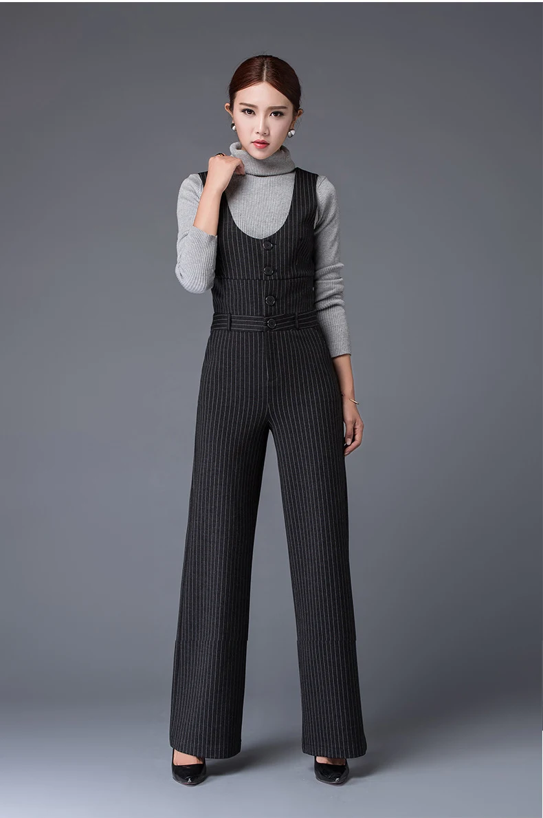 striped overalls womens