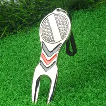 Golf Repair Tool Golf Pitchfork Pitch Groove Cleaner Golf Color Random Tool Accessories Supplies Training Repair Aids Golf M9y7