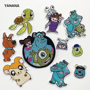 

Cartoon Pattern Iron on Clothing Patches Badges Fashion Embroidery Sequins Apparel Garment Bags T-shirt DIY