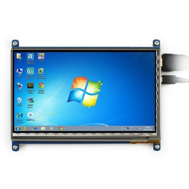 7 inch Capacitive Touch Screen LCD Display IPS 1024x600 HDMI For Raspberry Pi