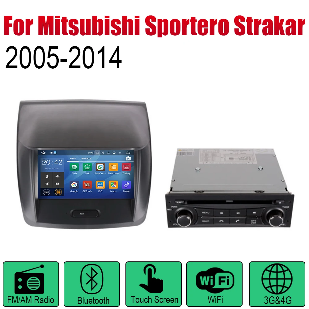 Discount ZaiXi Auto Radio 2 Din Android Car DVD Player For Mitsubishi Sportero Strakar 2005~2014 GPS Navigation BT Wifi Map Multimedia 1