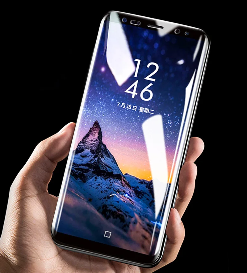 10D мягкие ПЭТ изогнутые, с полным охватом экрана Защитная пленка для Samsung Galaxy S8 S9 S10 Plus S7 S6 edge Note 8 9 протектор экрана