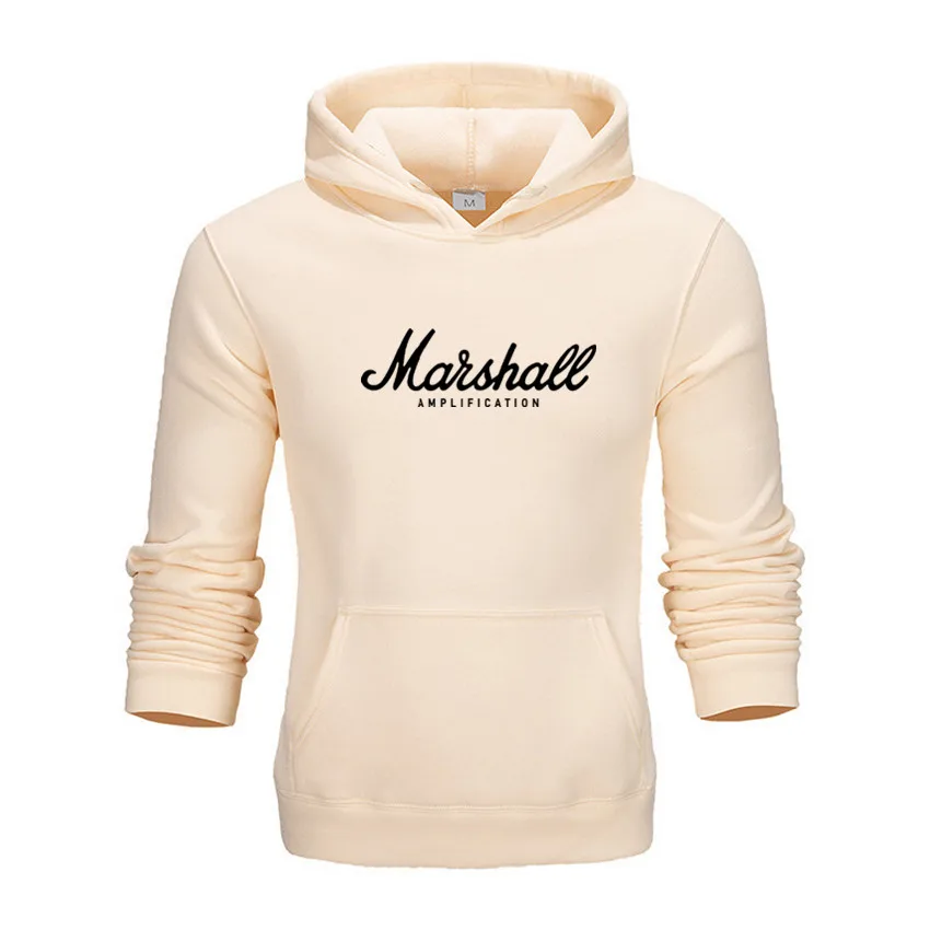 

The Marshall Music Rock Hip Hop Sweatshirts Men 2019 Mens Hooded Cotton casual hoodie