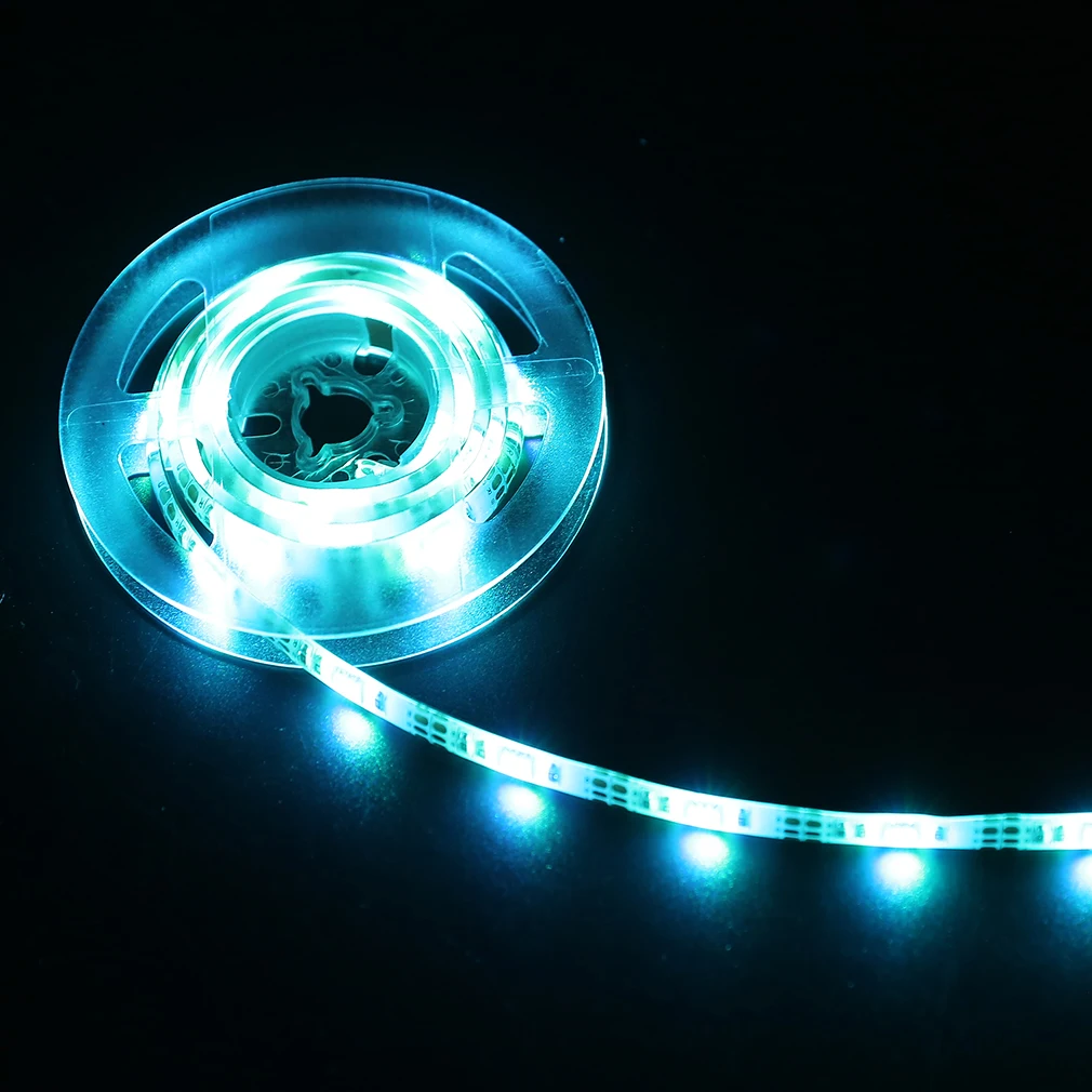 4,5 V Батарея работает 50/100/150/200 см RGB светодиодный белая полоса светильник Водонепроницаемый Ремесло Хобби светильник с Батарея коробка Рождественский Декор