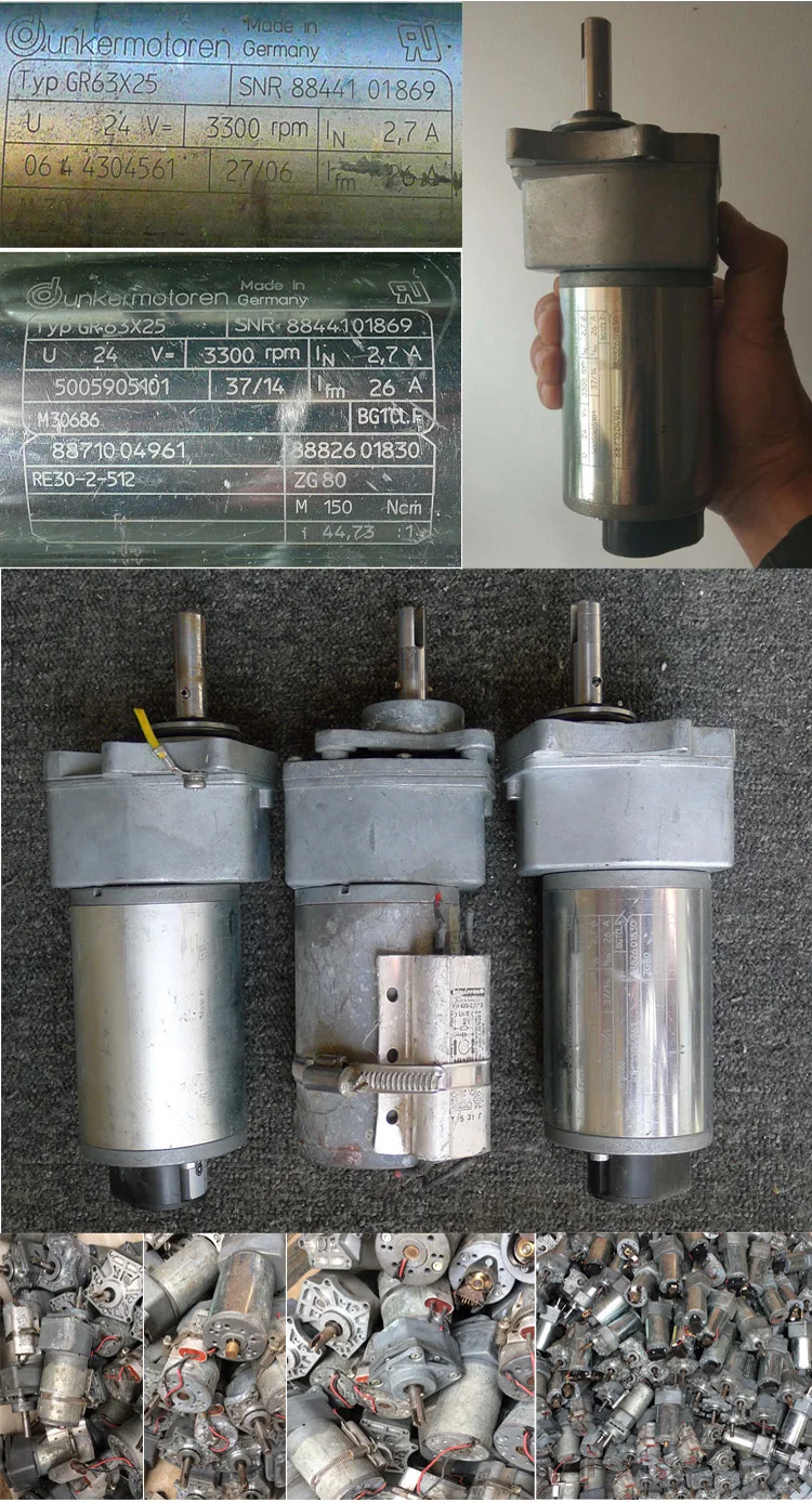 Мотор-редуктор DC24V 2.7A 3300 об/мин с высоким крутящим моментом, мощный генератор GR63x25