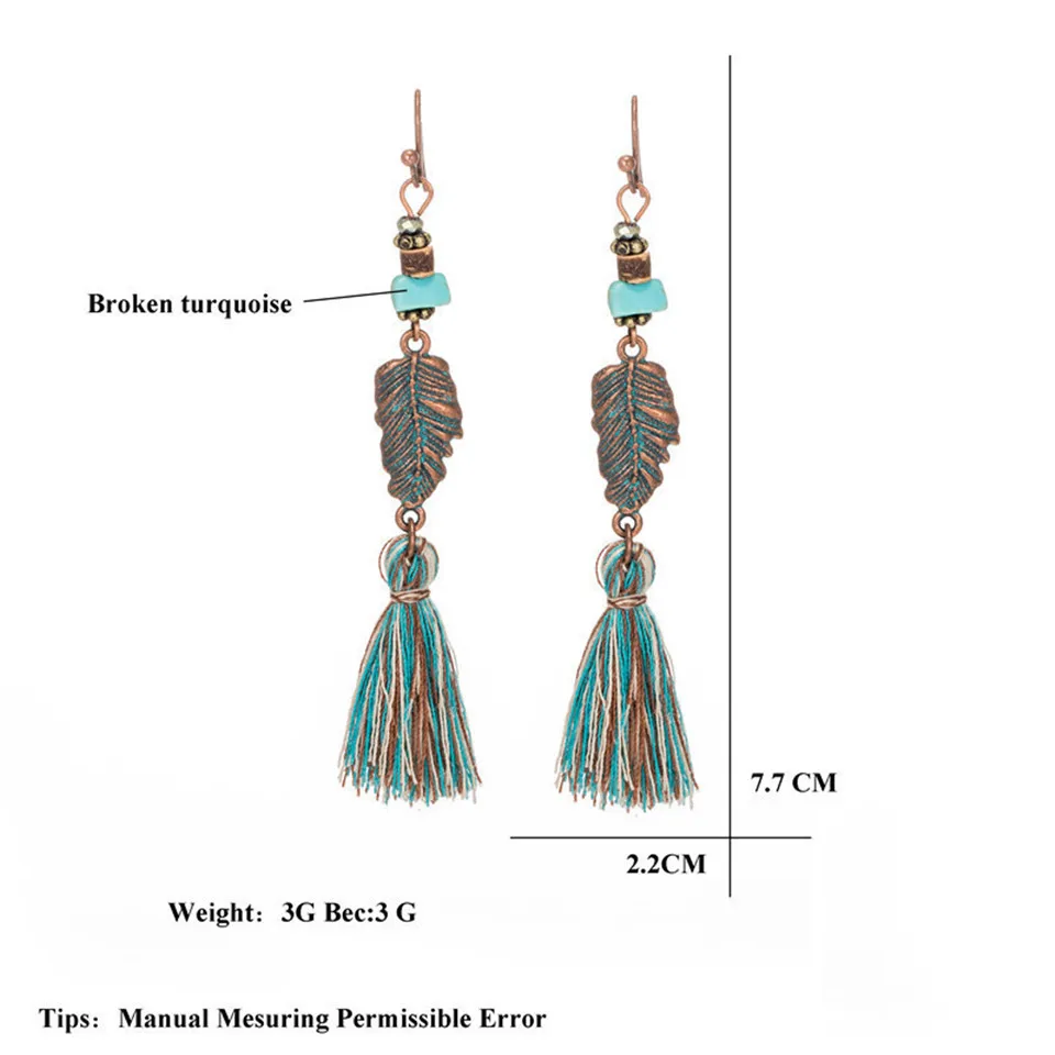 Exaggerated natural stones bead long tassel earrings 2020 New bohemian brincos bijoux Crystal dangle drop earrings women jewelry（1-1） (27)