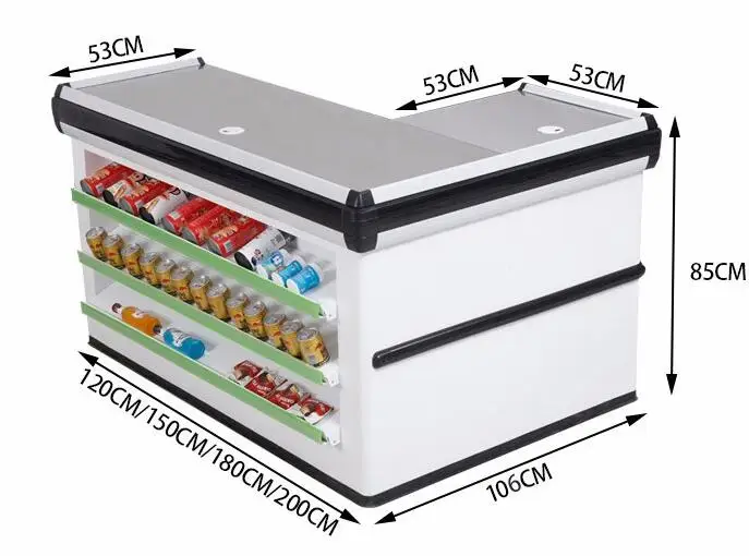Supermarket convenience store cashier counter snack shop sugar rack corner counter supermarket cashier