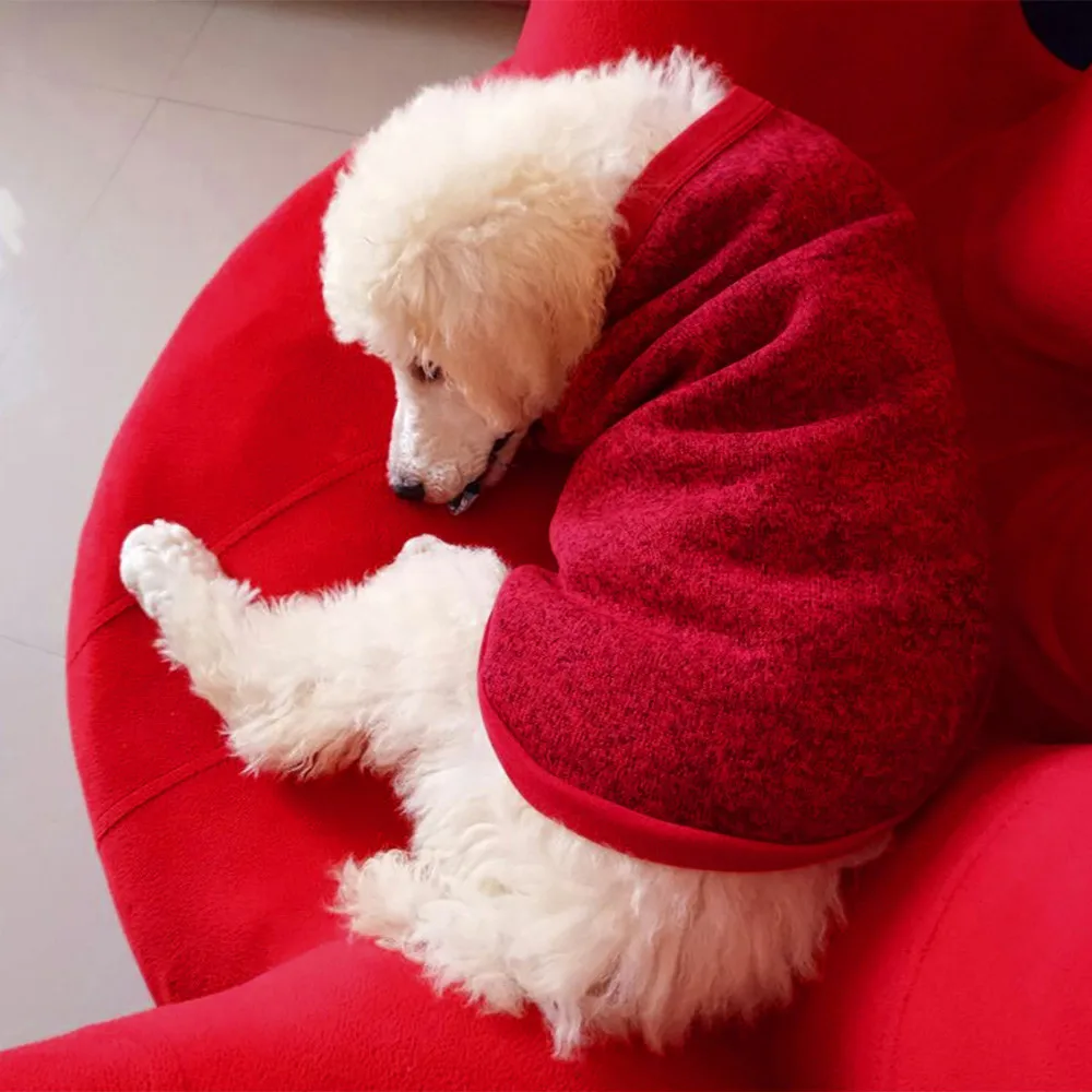 Одежда для домашних животных, свитер со щенком, флисовый зимний теплый свитер для собаки, одежда для собак, теплый мягкий свитер для щенков, одежда для собак