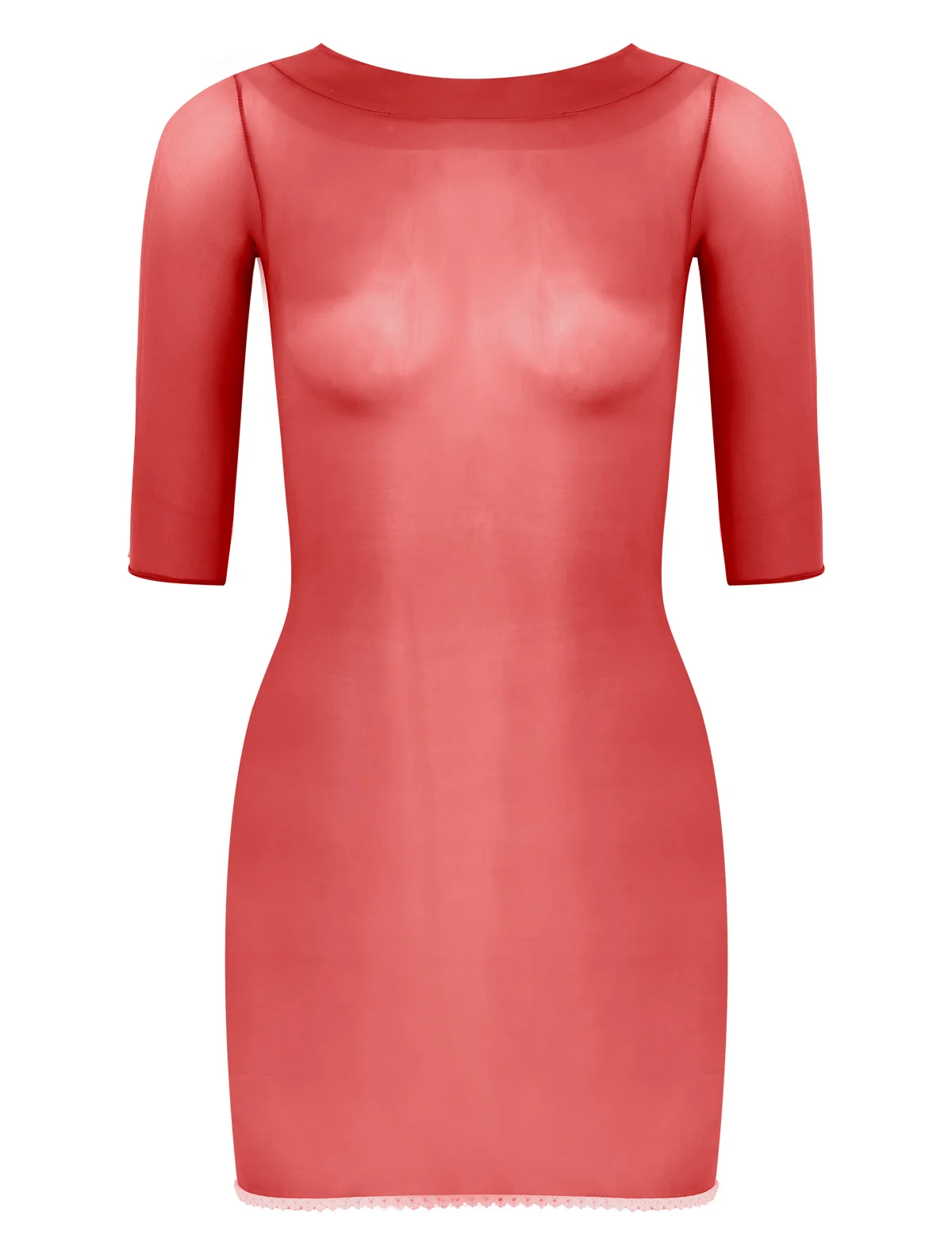 

Womens Sexy See-through Sheer Mesh Transparent Dress Lingerie Crossdresser Sissy Dress Half Sleeves Erotic Mini Dresses Clubwear