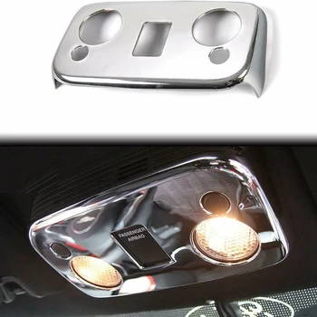 

Car Roof Reading Lamp Light Cover Trim Chrome for Ford Mustang 2015-2019