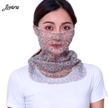 Новинка, маска для женщин, маска для лица, летняя, нагрудник, Женский рукав, маска, шарф, женский шарф, защита от ультрафиолета, Солнцезащитная Сетчатая Маска